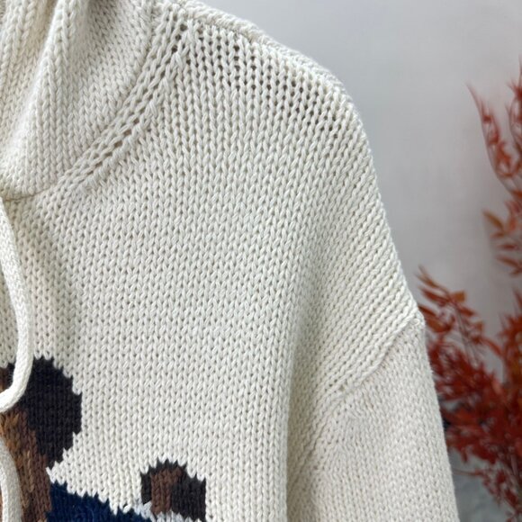 Ralph Lauren Cream Sweater with BearDesign - Picture 7 of 10